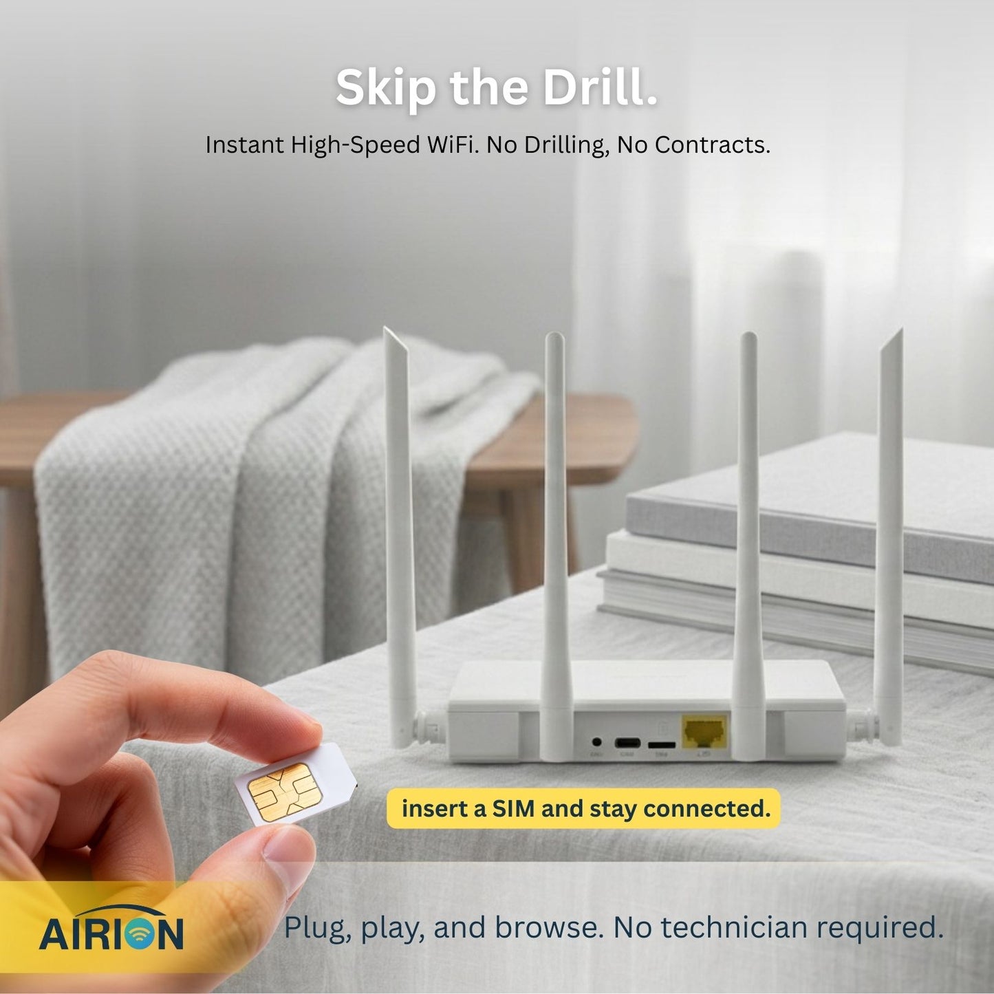 Airion AI210-TSL4EU 4G LTE Wireless Router