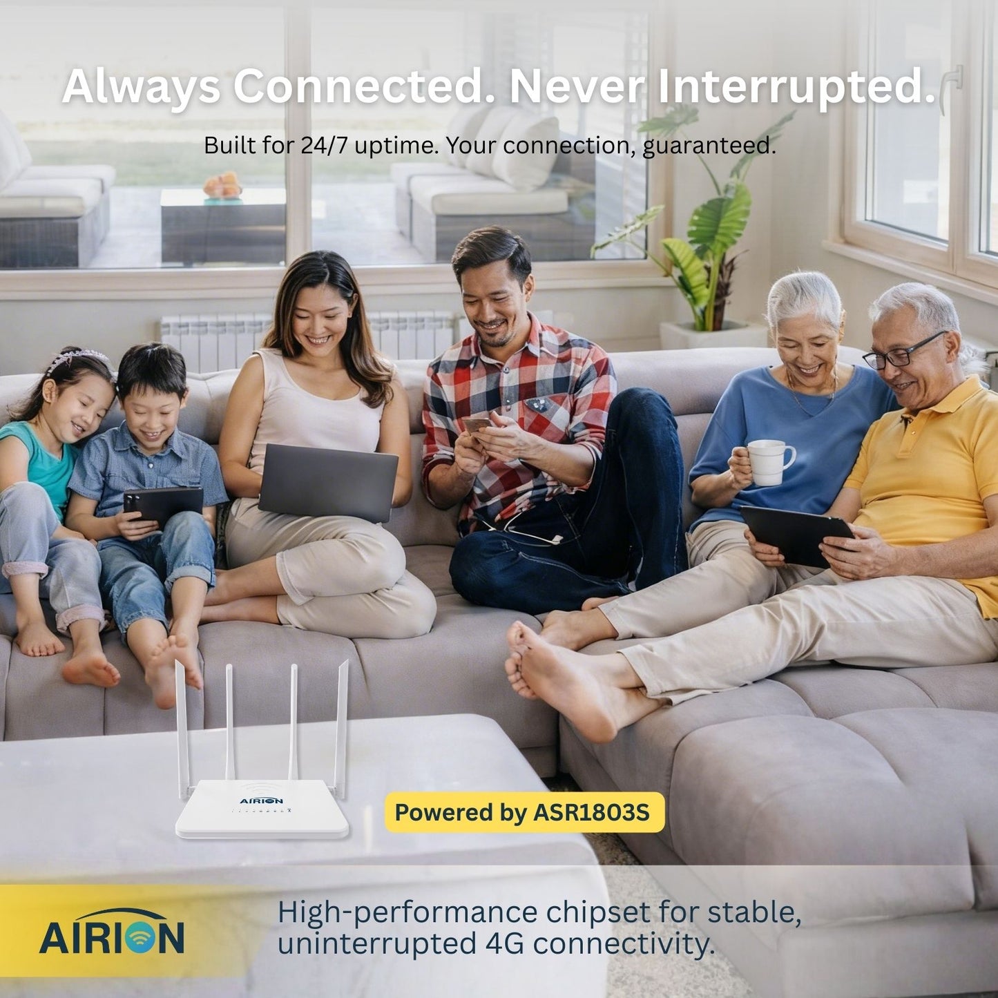 Airion AI210-TSL4EU 4G LTE Wireless Router